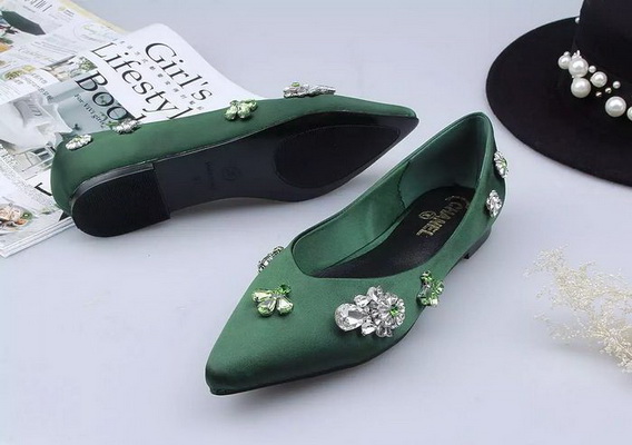 CHANEL Shallow mouth flat shoes Women--007